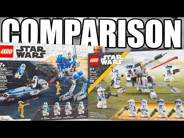 LEGO Star Wars 501st Battle Pack COMPARISON! (75280 vs 75345 | 2020 vs 2023)