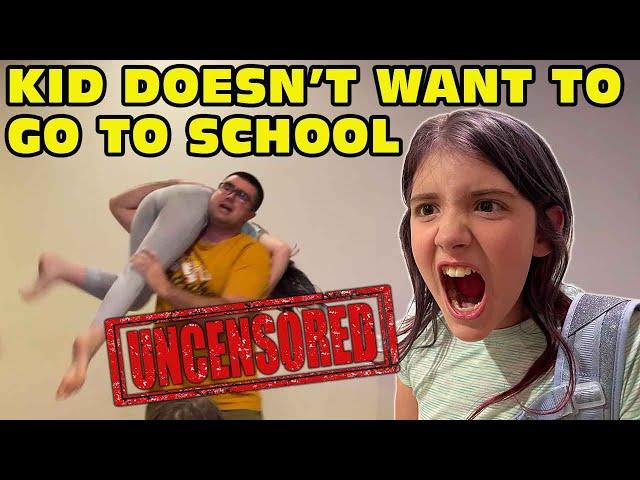 Girl Temper Tantrum Doesn't Want To Go To School - [ UC Version ]