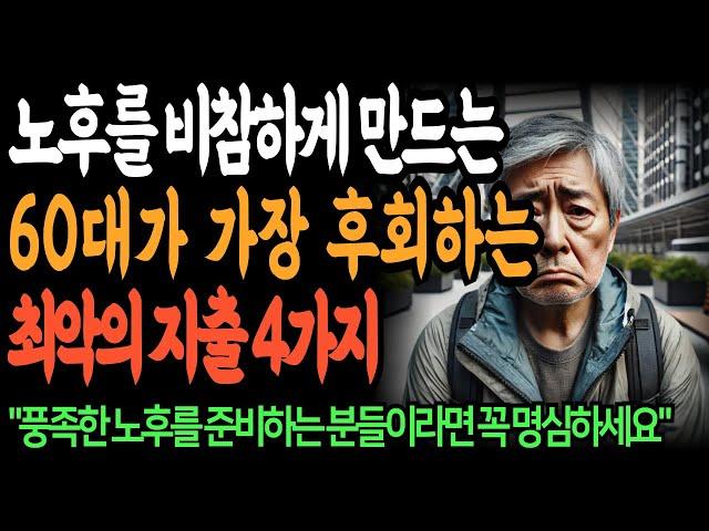 은퇴자 500명이 뽑은 최악의 지출 TOP4 | 인생 명언 | 노후 지혜 | 행복한 노후 | 오디오북 | 노년의 지혜 | 철학