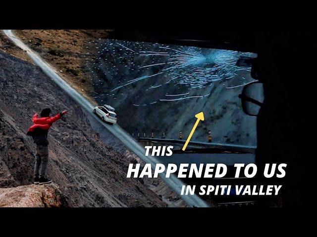 Dangerous scenes at Spiti valley while reaching kaza ft. Dhankar Monastery | The Spiti Valley Ep.3