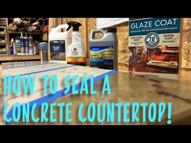 Seal a Concrete Counter Top