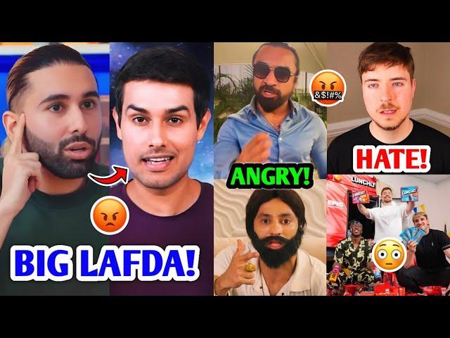 LAFDA EVERYWHERE...Orry Vs Dhruv Rathee, Harsh Beniwal Vs Ajaz Khan! | MrBeast, Neeraj Chopra |