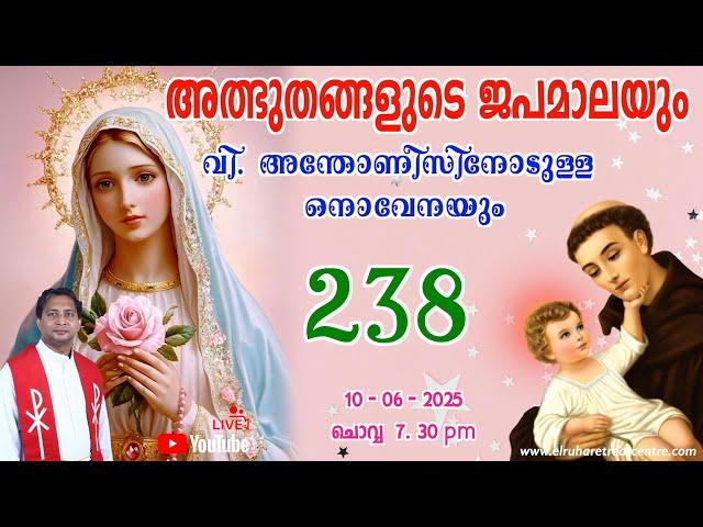 അത്ഭുതങ്ങളുടെ ജപമാല 07.30 pm ️ ചൊവ്വ  10-06-25 