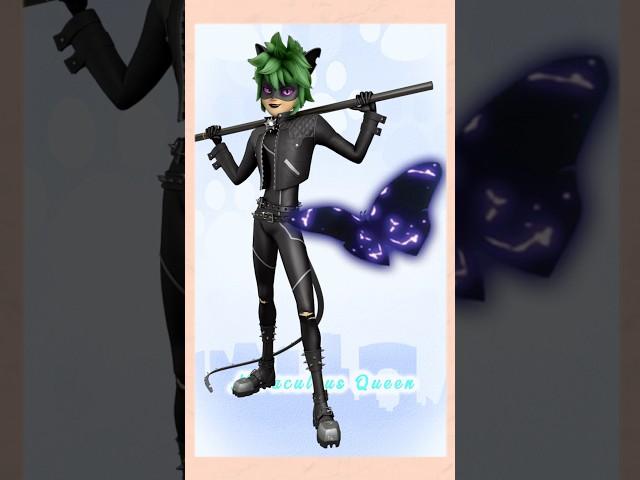 Miraculous Characters As Akumatized Villains #miraculousshorts #adrien #clawnoir #shadybug #catnoir