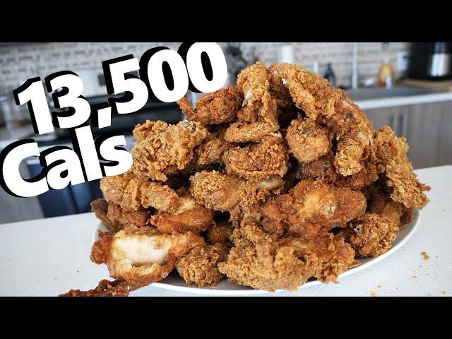 Mountain of Extra Crispy Fried Chicken Challenge (13,500 Calories)