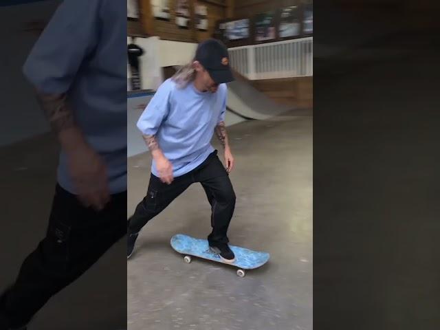 Trigger Skateboard pro rider Christophe Sampaïo at Farnhigh skatepark