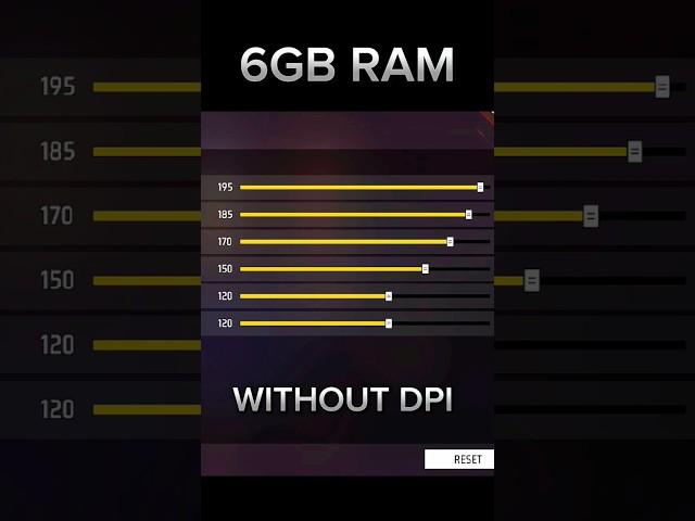 New 200 Sensitivity 6GB RAM Free Fire Sensitivity Settings #srikantaff