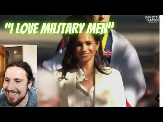 Meghan Getting TOUCHY With Military Men #meghanmarkle