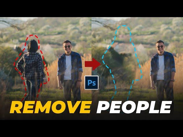 How to Remove People From a Photo in Photoshop 2024 | Photoshop Remove Tool Tutorial