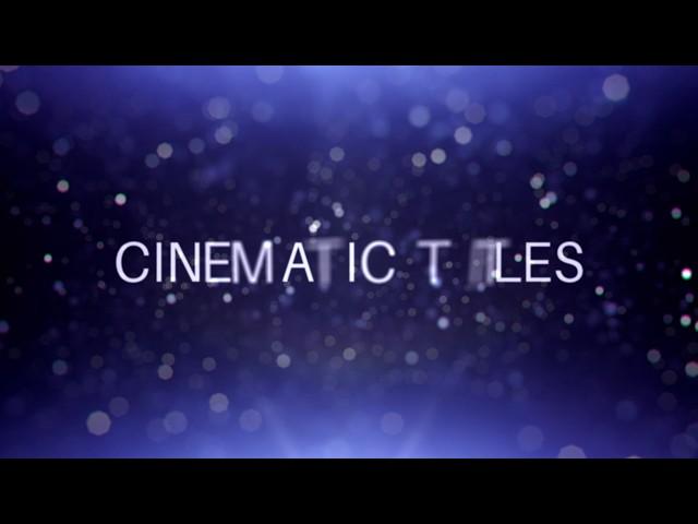 Cinematic Titles Intro Template for After Effects || Free Download