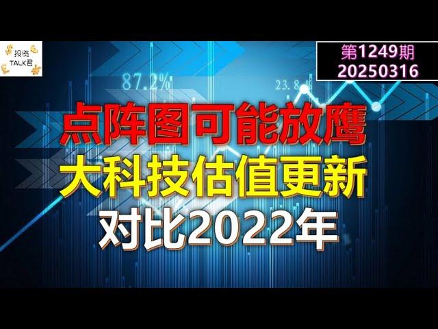 【投资TALK君1249期】点阵图可能放鹰！QT可能结束！大科技估值更新，对比2022年20250316#CPI #nvda #美股 #投资 #英伟达 #ai #特斯拉