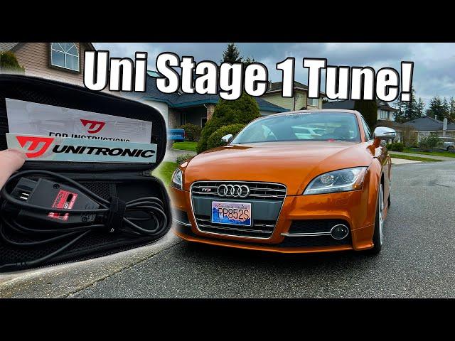 Stock VS. Unitronic Stage 1 Tune in my Audi TTS Mk2 - 1/4 Mile Testing!