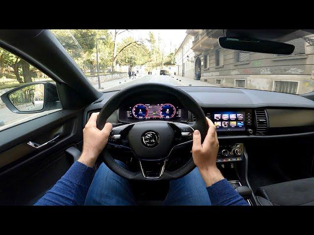 Skoda KODIAQ Sportline 2022 - POV test drive & FULL REVIEW (1.5 TSI 150 HP, DSG)