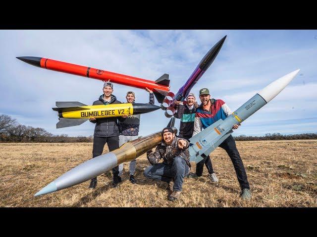 Model Rocket Battle 2 | Dude Perfect