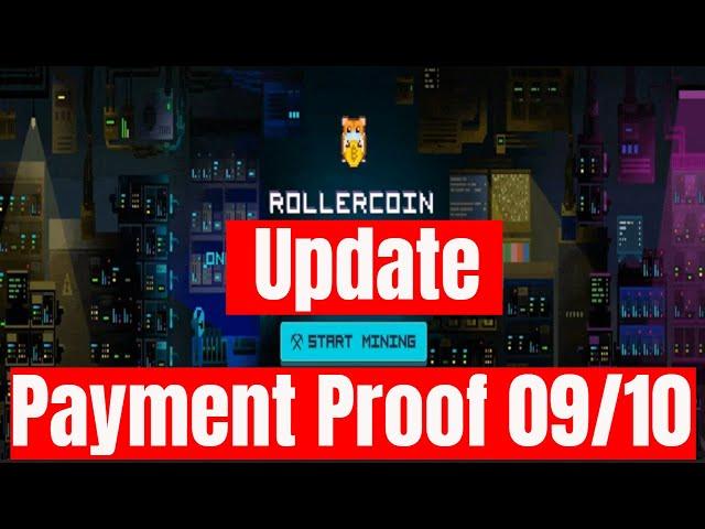 Rollercoin Virtual Cloud Mining Update and Payment Proof 09/10 , Earn Free Crypto.