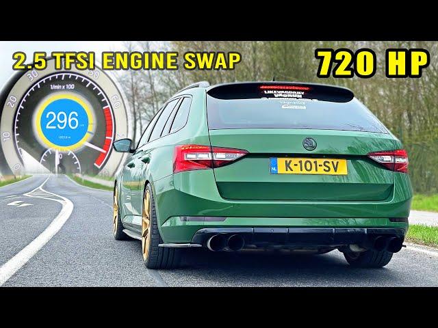 720HP Skoda Superb 2.5 TFSI | 0-100 100-200 POV & INSANE SOUND