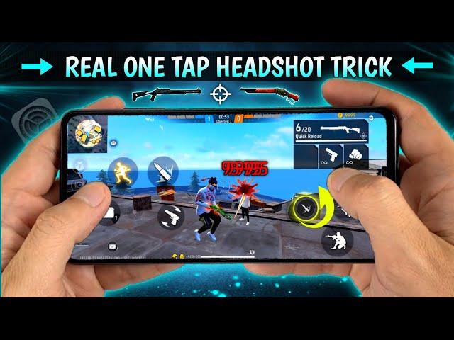 Perfect One Tap Headshot Trick  [ Handcam ] M1887 + M1014 | Headshot Setting Frer Fire ~