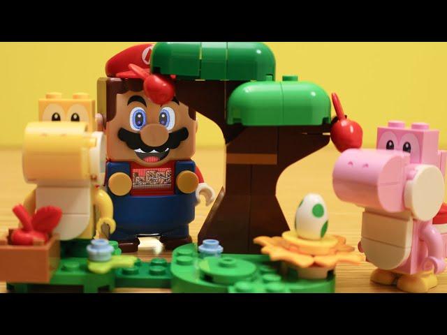 LEGO Super Mario stop motion anime !「LEGO Yoshis'Egg cellent Forest 」レゴマリオ「森の中のヨッシーと卵 」