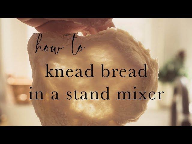 How to Knead Bread in a Stand Mixer