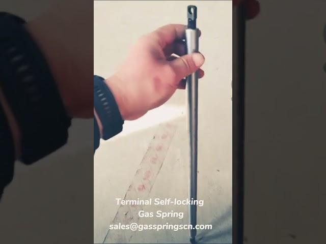 Terminal self-locking gas spring