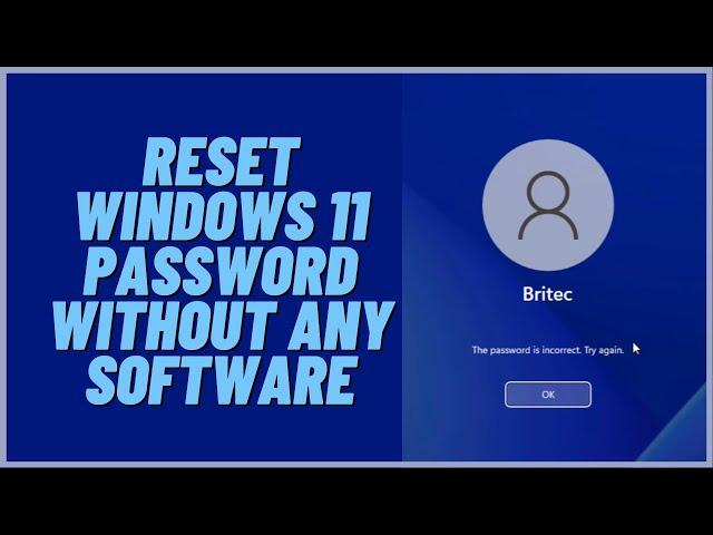 How to Reset Windows 11 Password Without Any Software