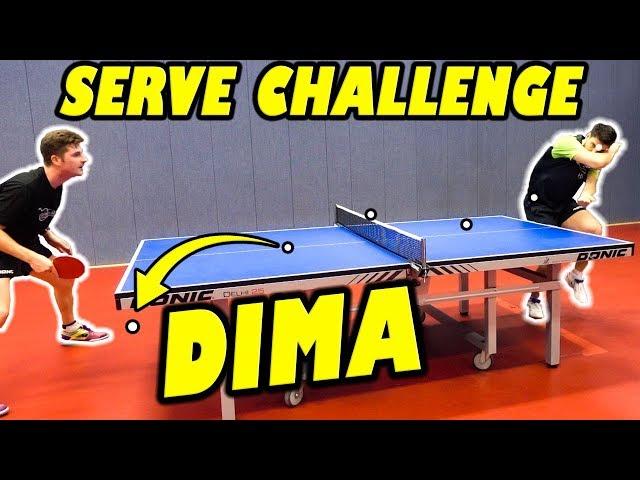 Dimitrij Ovtcharov's Serves vs TableTennisDaily's Dan!