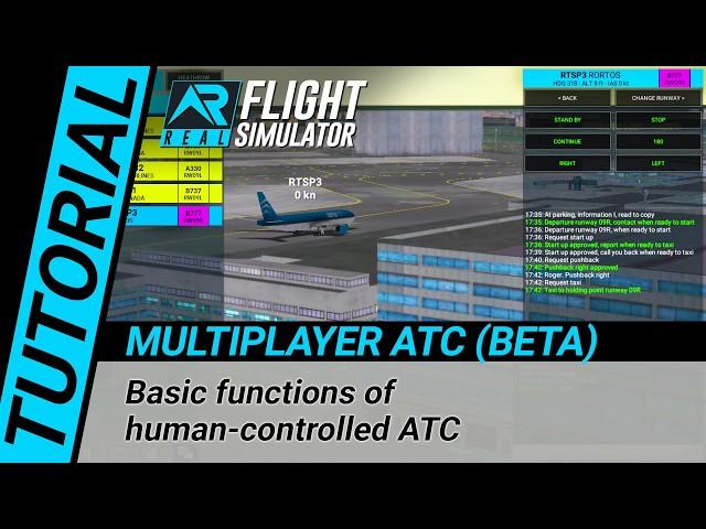 RFS Real Flight Simulator - Tutorial: Multiplayer ATC (BETA)