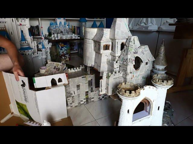 EPISODE 6 - Sleeping Beauty Castle Model Building - Making the hill