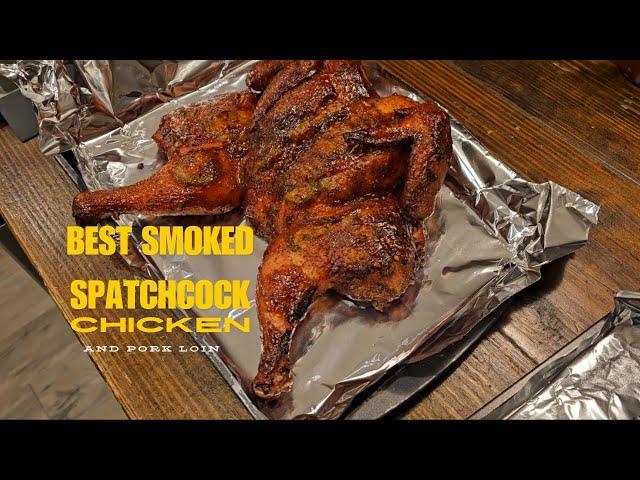 Best Smoked Spatchcock Chicken & Pork Loin |  Pitboss Pro Series Smoker
