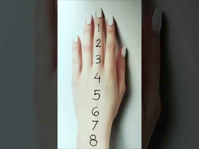 Easy Simple Mehndi Design Trick With Number #mehndi #creativehenna #henna #mehndidesign