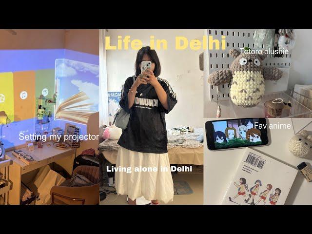 Living alone in Delhi || Uni vlog , calm morning routine , shopping and hauls