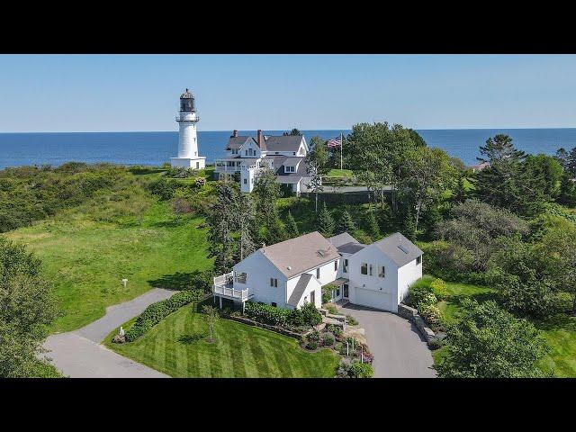 Coastal Retreat Overlooking Iconic Lighthouse | Cape Elizabeth Maine Home for Sale