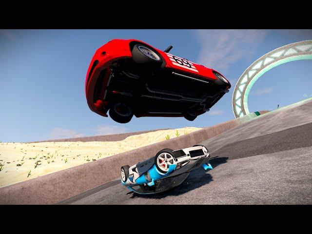 Xe đua và Xe Cảnh sát 1 - Cuộc đua xe trong Beamng drive