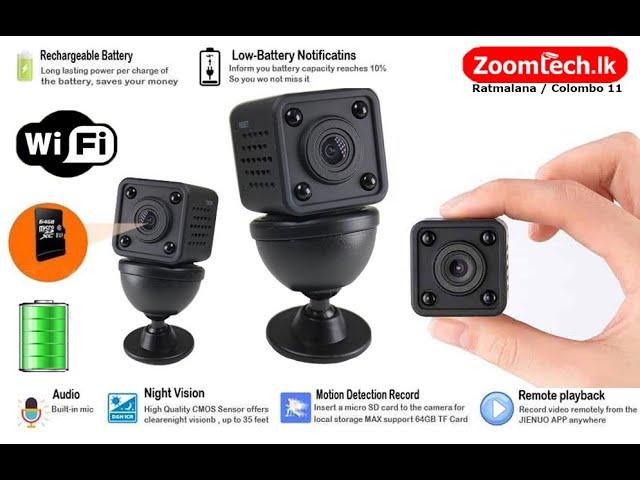 WiFi Mini 2Mp Battery CCTV Camera with Voice Record & Night Vision (Zoomtech.lk)