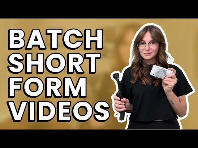 How I created short form videos for an ENTIRE month in just ONE day