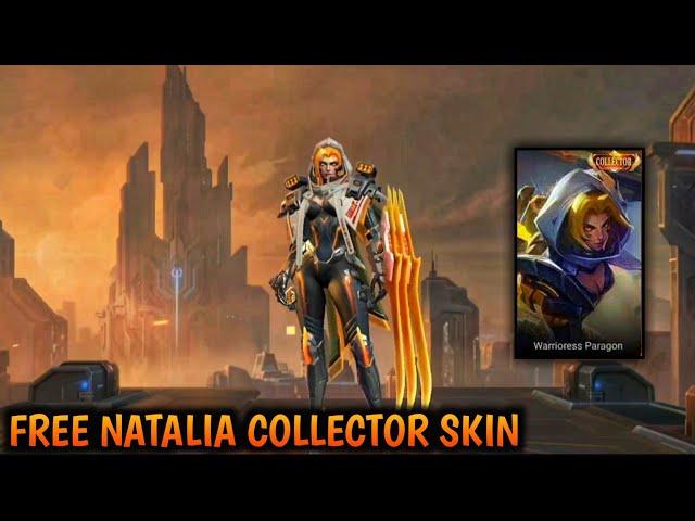 FREE NATALIA COLLECTOR SKIN •• AUGUST COLLECTOR SKIN IN MOBILE LEGENDS •• MLBB