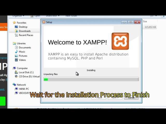 Installing the XAMPP Web Server on Windows