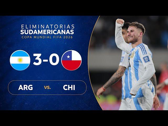 ARGENTINA vs. CHILE [3-0] | RESUMEN | ELIMINATORIAS SUDAMERICANAS | FECHA 7