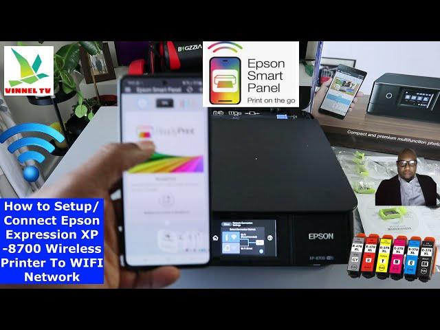 How to Setup /Connect Epson Expression XP  8700 Wireless Printer To WIFI Network