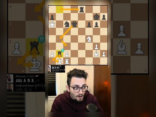 a chess bot sacrifices it rook tow times against levy. #chess #gothamchess