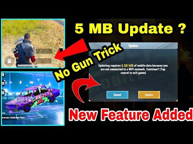 PUBG MOBILE SECRET FEATURE ADDED IN GAME :- PUBG MOBILE NEW 5MB UPDATE SECRETS