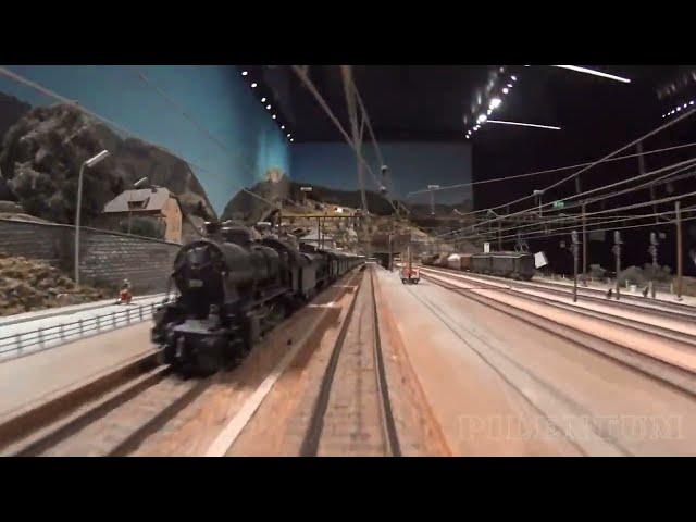 The most precise model railway layout in the world - Cab ride in the Kaeserberg rail museum 鉄道模型