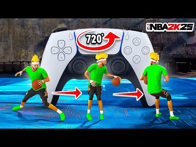 *NEW* 720° SPIN GLITCH DRIBBLE TUTORIAL w/ HANDCAM - BEST DRIBBLE MOVES NBA 2K25