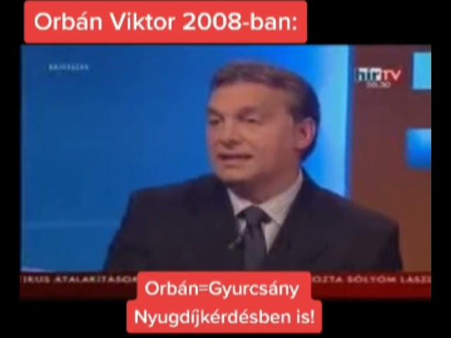 Orbán Viktor 13. havi nyugdíj. (2008)