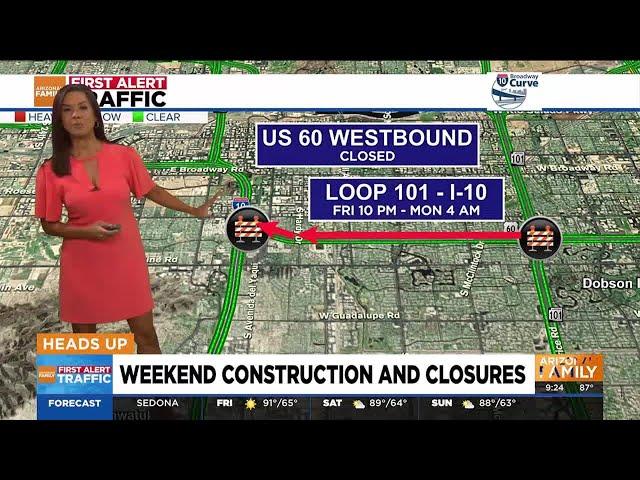 Weekend construction, closures to know in metro Phoenix