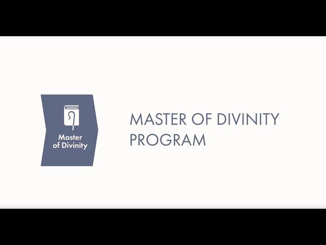 Bibelschule - Master of Divinity Programm