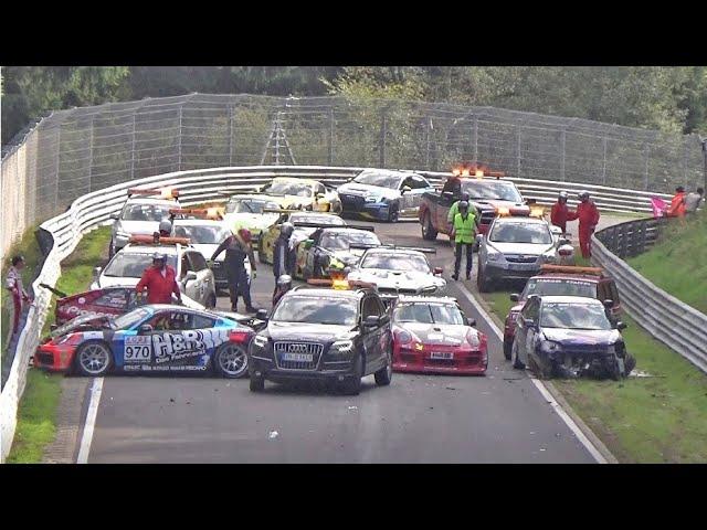 NÜRBURGRING CRASH & FAIL Compilation - Mistakes, Oil Spill Racing Nordschleife Nurburgring