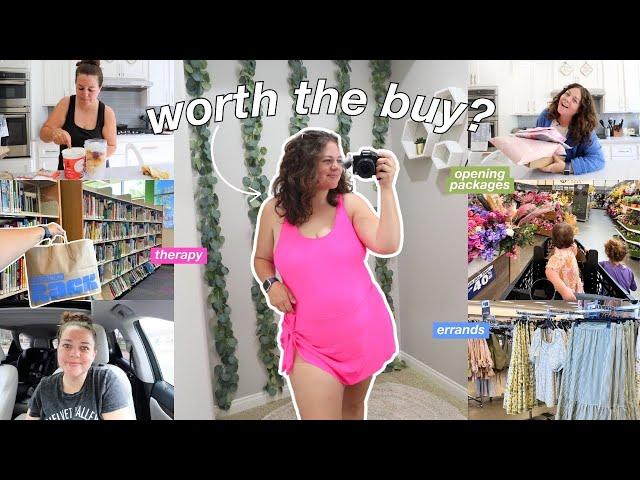 therapy, errands, & trying a swimsuit from tiktok shop!