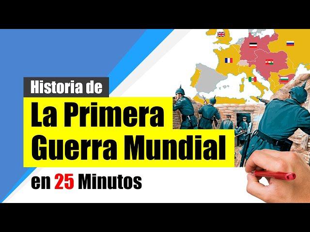 Historia de la PRIMERA GUERRA MUNDIAL - Resumen | Causas, desarrollo y consecuencias.