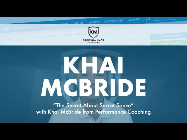 Khai McBride: The Secret About Secret Sauce